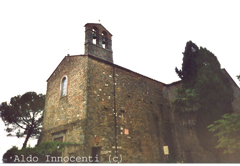 FACCIATA E LATO DESTRO DELL'ABBAZIA DI FARNETA